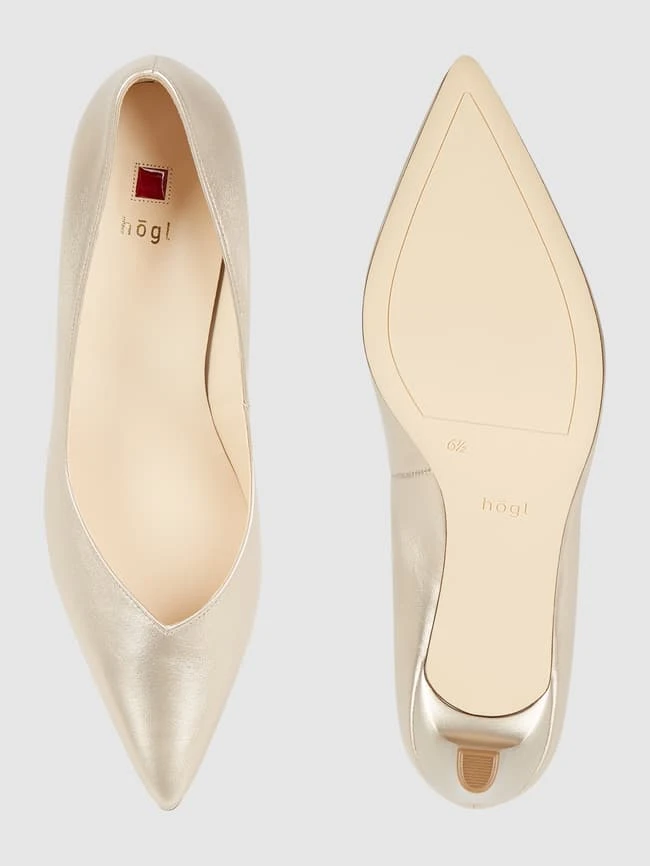 HÖGL Högl Pumps Aus Leder - Gold 6 HÖGL Högl Pumps Aus Leder - Gold – Bild 4