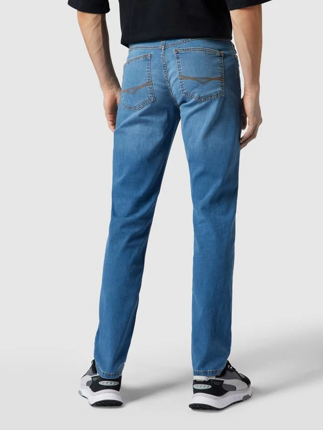 Christian Berg Men Slim Fit Jeans Mit Stretch-Anteil – Light Denim - Hellblau Meliert 7 Christian Berg Men Slim Fit Jeans Mit Stretch-Anteil – Light Denim - Hellblau Meliert – Bild 5