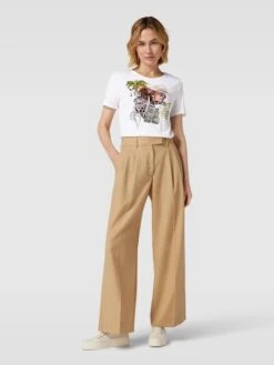 Marc Cain T-Shirt Mit Motiv-Print - Weiß