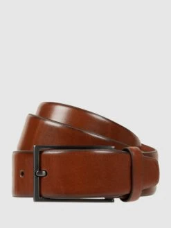 Cinque Ledergürtel Mit Dornschließe Modell 'Pienza' - Cognac