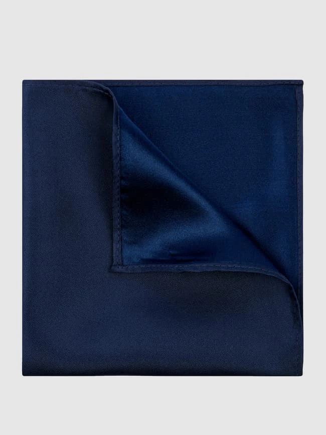 Monti Einstecktuch Aus Seide - Marineblau 3 Monti Einstecktuch Aus Seide - Marineblau