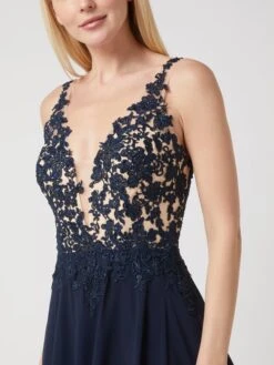 Luxuar Abendkleid Aus Spitze Und Chiffon - Dunkelblau -Guesi Bekleidung Geschaft 6123gki9890kgjqk8kol6c1n6t8kucpja93kohie8l94sla7614kee2i9h93agia6184kcq270s4gl228so3aoj675imcp336ssj2c1k75hm4o9occrjapb6c4rj6d1k65i3ad0