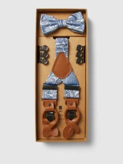 Prince Bowtie Fliege Mit Hosenträgern Im Set - Marineblau