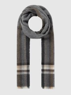 Fraas Schal Mit Tartan-Karo - Mittelgrau