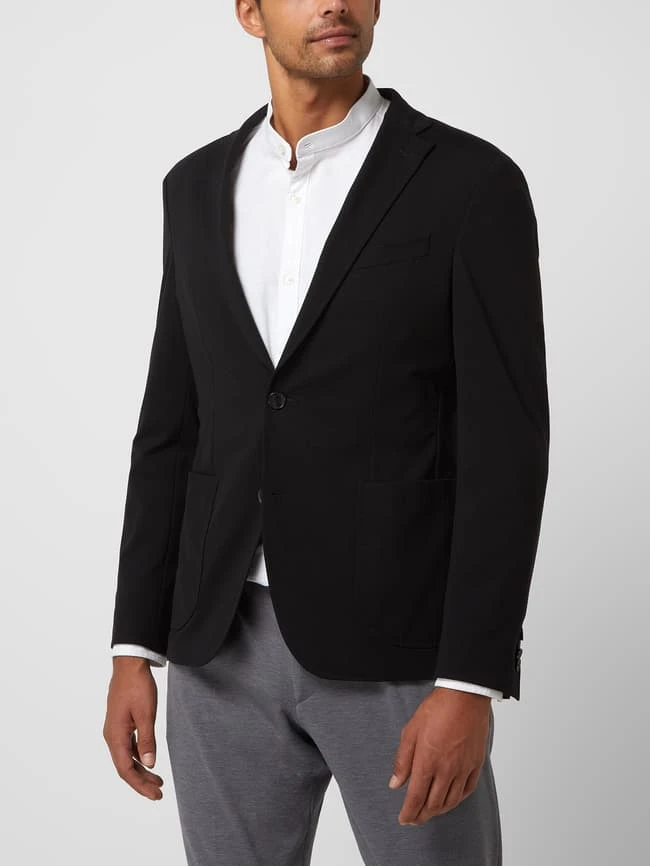 Baldessarini Slim Fit 2-Knopfsakko Mit Anstecknadel Modell 'Seba' - Schwarz 6 Baldessarini Slim Fit 2-Knopfsakko Mit Anstecknadel Modell 'Seba' - Schwarz – Bild 4