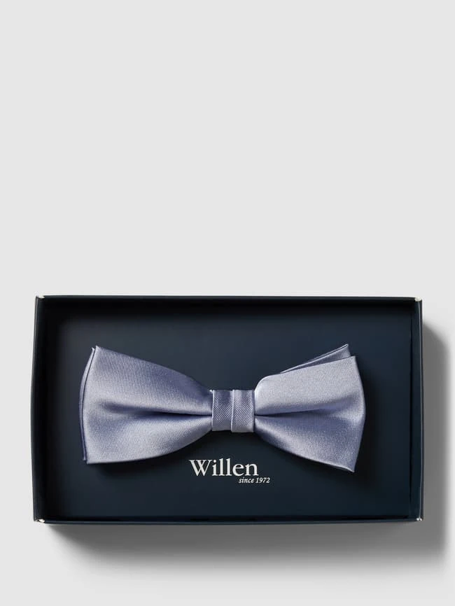 Willen Fliege Aus Seide - Blau Meliert 4 Willen Fliege Aus Seide - Blau Meliert – Bild 2