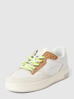 Calvin Klein Jeans Sneaker Mit Label-Details Modell 'BASKET CUPSOLE' - Beige