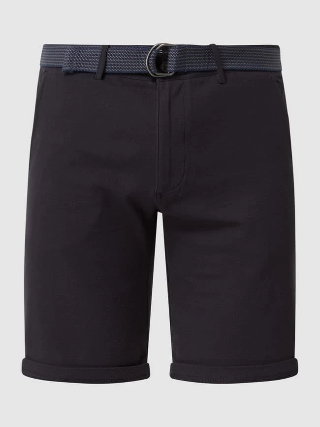 MCNEAL Chino-Shorts Aus Piqué - Marineblau 4 MCNEAL Chino-Shorts Aus Piqué - Marineblau – Bild 2