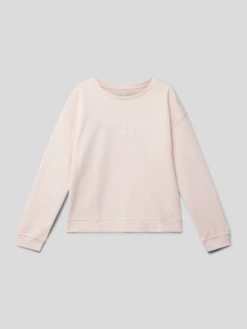 Pepe Jeans Sweatshirt Mit Label-Print Modell 'ROSE' - Hellrosa