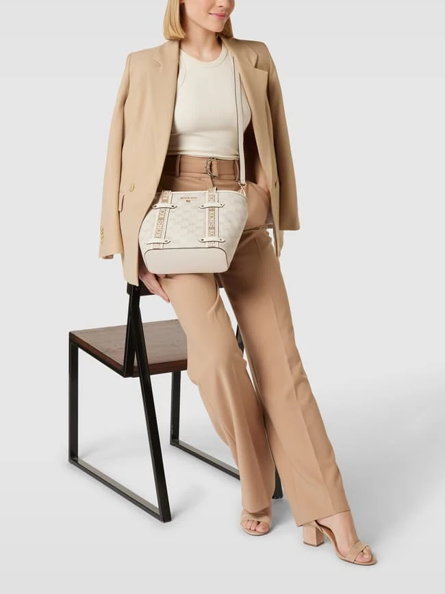 MICHAEL Michael Kors Tote Bag Mit Allover-Logo Modell 'MAEVE' - Offwhite 3 MICHAEL Michael Kors Tote Bag Mit Allover-Logo Modell 'MAEVE' - Offwhite