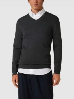 MCNEAL Strickpullover Mit Geripptem V-Ausschnitt - Dunkelgrau Meliert -Guesi Bekleidung Geschaft 64pk8kaf6d956gq29963gea78ookciq28ko3ek2m719j2k28akrk6ja88523il9kago44gpg61akmh9o9h3mad1oc4o3adr171im8opk6gpmao9hc9i62p1j6cqj4c9k6ks38e8