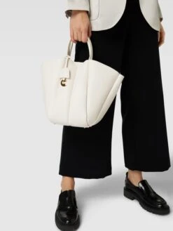 Coccinelle Handtasche Mit Label-Detail Modell 'BUNDIE' - Weiß