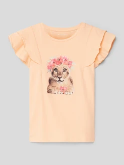 Tom Tailor T-Shirt Mit Motiv-Print - Apricot