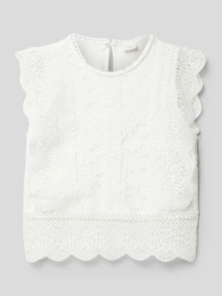 S.Oliver RED LABEL Bluse Mit Rundhalsausschnitt - Weiß