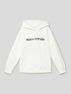 Marc O'Polo Hoodie Mit Label-Details - Offwhite