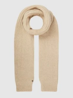 Loevenich Schal Mit Rippenstruktur - Beige