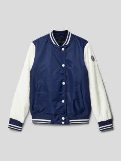 CARS JEANS College-Jacke Mit Two-Tone-Machart Modell 'L O I S E' - Marineblau