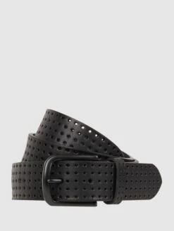 Cinque Ledergürtel Mit Dornschließe Modell 'Spoleto' - Schwarz