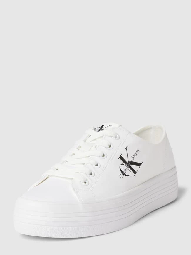 Calvin Klein Jeans Plateau-Sneaker Mit Label-Details - Weiß 4 Calvin Klein Jeans Plateau-Sneaker Mit Label-Details - Weiß – Bild 2