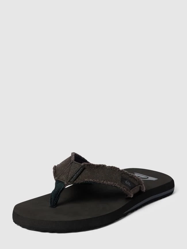 Quiksilver Zehentrenner Mit Ausgefranstem Saum Modell 'MONKEY ABYSS' - Dunkelbraun 3 Quiksilver Zehentrenner Mit Ausgefranstem Saum Modell 'MONKEY ABYSS' - Dunkelbraun