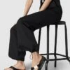 Calvin Klein Jeans Zehentrenner Mit Label-Details Modell 'FLATFORM' - Schwarz