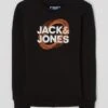 Jack & Jones Sweatshirt Aus Baumwollmischung Modell 'Luca' - Schwarz