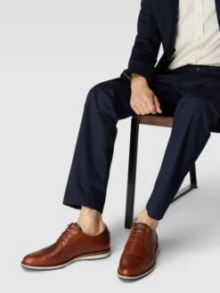 Pantofola DOro Derbys Mit Label-Details - Cognac