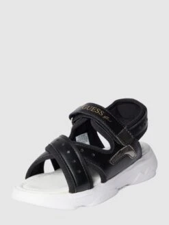 Guess Sandalen Mit Label-Print Modell 'MURIEL' - Schwarz