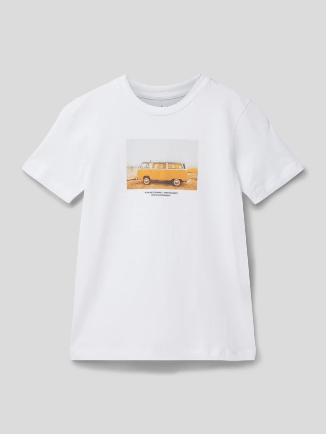 Jack & Jones T-Shirt Mit Motiv-Print Modell 'COPENHAGEN' - Weiß 3 Jack & Jones T-Shirt Mit Motiv-Print Modell 'COPENHAGEN' - Weiß