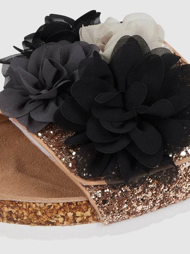 Colors Of California Pantolette Mit Blüten-Applikationen - Schwarz 4 Colors Of California Pantolette Mit Blüten-Applikationen - Schwarz – Bild 2