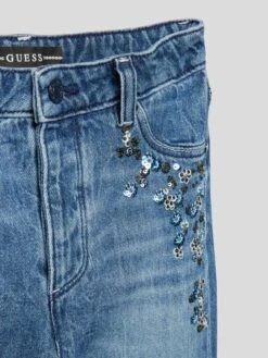 Guess Mum Fit Jeans Mit Paillettenbesatz Modell 'MINIME' - Blau -Guesi Bekleidung Geschaft 68oj8c9n6sok4hal8d44mcph8kp56gi3aorkud2g9cq5achk8585agab6193gdhj6cr44j299d8l8hq2713jcphn6cqjgo9kcpj3ecpk60pmce1gckpjec1n6gs3ip1p6li68do