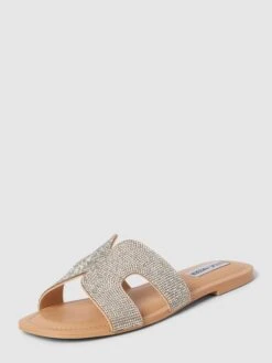 Steve Madden Pantoletten Mit Strasssteinbesatz - Silber
