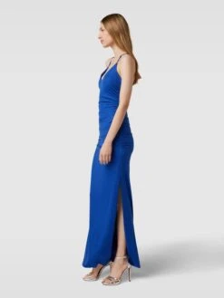 Jake*s Cocktail Abendkleid Mit V-Ausschnitt - Royalblau