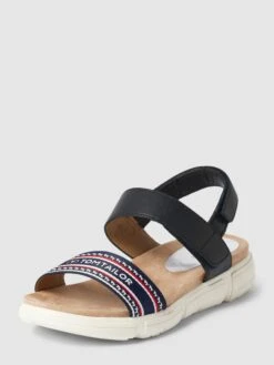 Tom Tailor Sandalen Mit Label-Detail - Marineblau