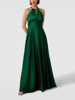 Jake*s Cocktail Abendkleid Mit Schlüsselloch-Ausschnitt - Grün Meliert