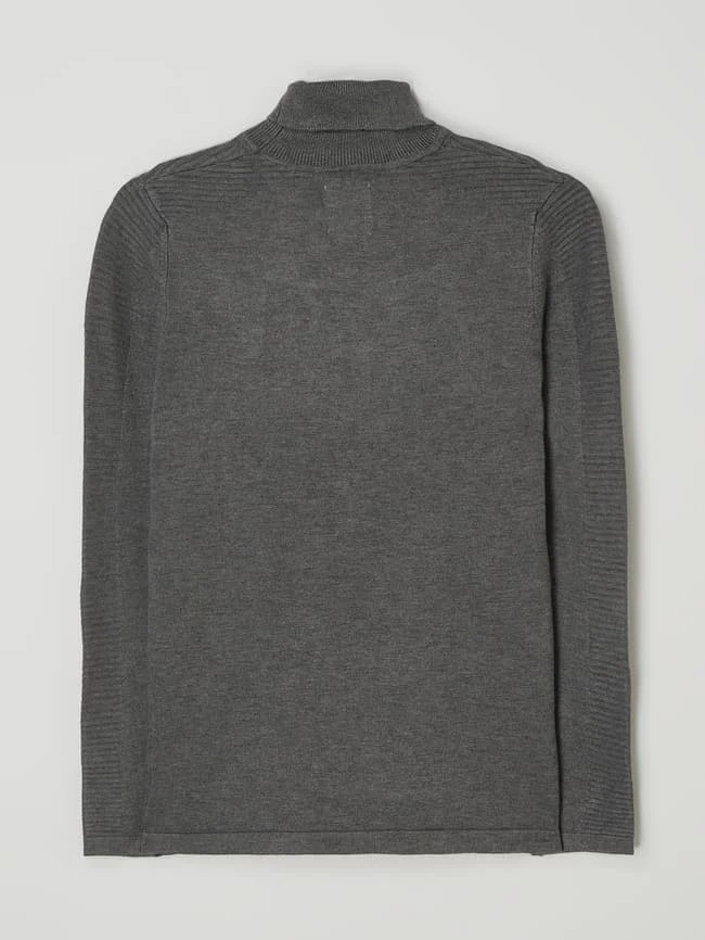 Garcia Rollkragenpullover Mit Logo-Details - Mittelgrau 5 Garcia Rollkragenpullover Mit Logo-Details - Mittelgrau – Bild 3