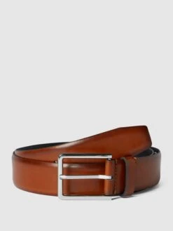 CK Calvin Klein Ledergürtel Mit Dornschließe Aus Metall - Cognac