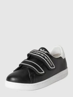EA7 Emporio Armani Sneaker Mit Label-Prägung - Schwarz