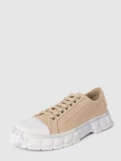 Viron Sneaker Aus Baumwolle Mit Kontrastbesatz Modell 'Daze' - Beige