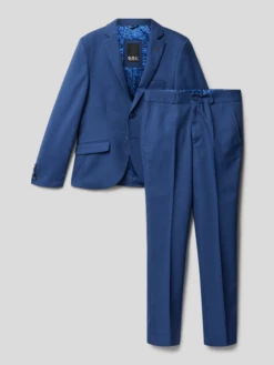 G.O.L. Anzug Mit Feinem Muster - Royalblau