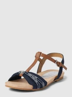 Tom Tailor Sandalen Mit Label-Details - Marineblau