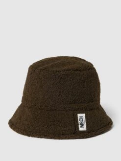 MOSS COPENHAGEN Bucket Hat Aus Teddyfell - Khaki