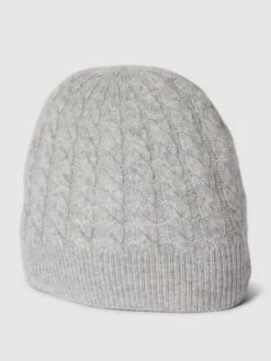 Christian Berg Woman Strickmütze Aus Kaschmir - Mittelgrau Meliert
