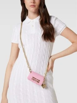 Versace Jeans Couture Clutch Mit Label-Details - Pink