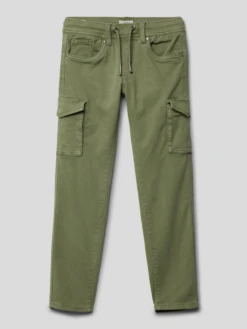 Pepe Jeans Cargohose Im 5-Pocket-Design Modell 'CHASE' - Olivgrün