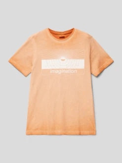 S.Oliver RED LABEL T-Shirt In Melierter Optik - Schilf