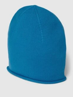 Christian Berg Woman Beanie Aus Kaschmir Mit Rollsaum - Blau