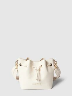 VALENTINO BAGS Bucket Bag Mit Label-Details Modell 'SEYCHELLES' - Offwhite