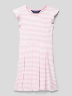 Polo Ralph Lauren Teens Kleid Mit Streifenmuster - Rosa