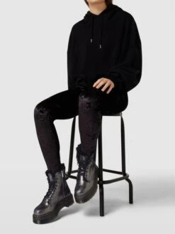 Dr. Martens Dr.Martens Schnürboots In Schimmerndem Design Modell 'Jadon' - Schwarz